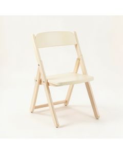 Glen Brook Folding Outdoor Chair - Cream (synthetic illustration; no displayed measurements)