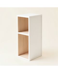 Meadow Dale Narrow Cubby Tower - White (synthetic illustration; no displayed measurements)
