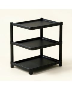 Closet Organizer 50 Pair Stackable Shoe Rack (synthetic illustration; no displayed measurements)