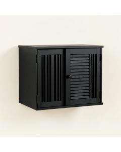 Spruce Canyon Wall-Mounted Entry Cabinet - Black (synthetic illustration; no displayed measurements)