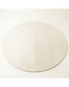 Juniper Branch Round Area Rug - Cream (synthetic illustration; no displayed measurements)