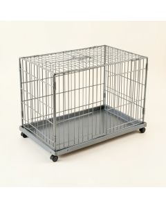 Flint Crest Empty Furniture-Style Pet Crate - Gray (synthetic illustration; no displayed measurements)