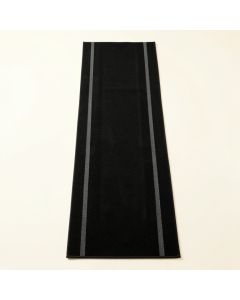 Oak Brook Narrow Runner Rug - Black (synthetic illustration; no displayed measurements)