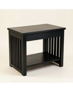 Ash Bluff Small Writing Desk - Black (synthetic illustration; no displayed measurements)