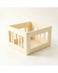 Vale Falls Empty Furniture-Style Pet Crate - Cream (synthetic illustration; no displayed measurements)