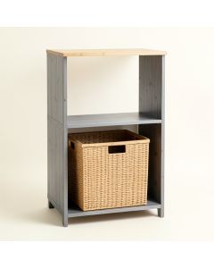 Dune Crest Freestanding Pull-Out Hamper Cabinet - Gray (synthetic illustration; no displayed measurements)