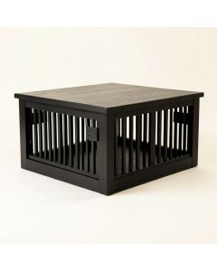 Elm Canyon Empty Furniture-Style Pet Crate - Black (synthetic illustration; no displayed measurements)