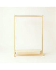 Meadow Crest Empty Garment Rack - Ivory (synthetic illustration; no displayed measurements)