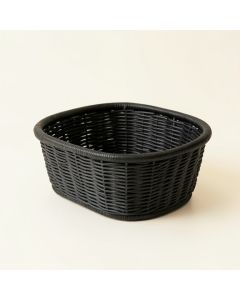 Hazel Arc Empty Storage Basket - Black (synthetic illustration; no displayed measurements)