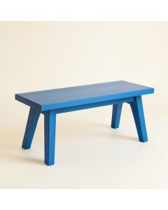 Holly Branch Indoor Bench - Blue (synthetic illustration; no displayed measurements)