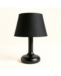 Spruce Canyon Table Lamp With A Plain Fabric Shade - Black (synthetic illustration; no displayed measurements)