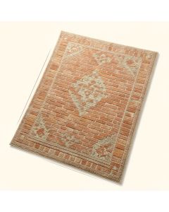 Jules Oriental Lagoon/Brick Area Rug (synthetic illustration; no displayed measurements)
