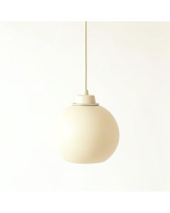 Willow Crest Pendant Light Suspended From One Plain Cable - Cream (synthetic illustration; no displayed measurements)