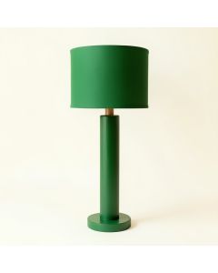 Aspen Bluff Floor Lamp With A Plain Fabric Shade - Green (synthetic illustration; no displayed measurements)