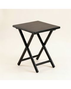 Stone Branch Compact Balcony Table - Black (synthetic illustration; no displayed measurements)
