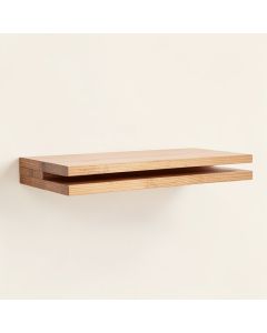 Mcfarlane 2 Piece Solid Wood Floating Shelf (synthetic illustration; no displayed measurements)