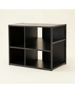 Cove Bend Desktop Shelving Unit - Black (synthetic illustration; no displayed measurements)