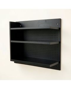 Brook Edge Empty Wall-Mounted Tool Organizer Panel - Black (synthetic illustration; no displayed measurements)