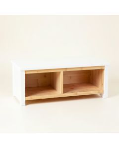 Fern Canyon Shoe Storage Bench - White (synthetic illustration; no displayed measurements)