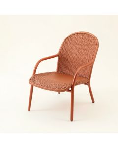 Moss Crest Outdoor Lounge Chair - Terracotta (synthetic illustration; no displayed measurements)