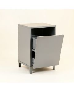 Cove Dell Freestanding Pull-Out Hamper Cabinet - Gray (synthetic illustration; no displayed measurements)