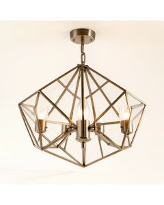 Gaen 3 - Light Lantern Geometric Chandelier (synthetic illustration; no displayed measurements)