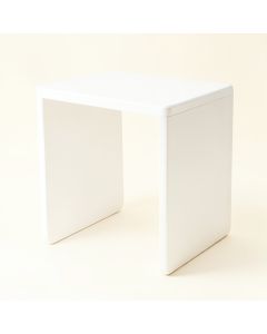 Wren Arc Side Table - White (synthetic illustration; no displayed measurements)