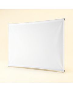 White 50 '' Manual Projection Screen (synthetic illustration; no displayed measurements)