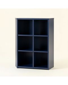 Cliff Bend Freestanding Bookcase - Navy (synthetic illustration; no displayed measurements)
