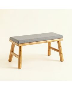 Stone Arc Indoor Bench - Gray (synthetic illustration; no displayed measurements)