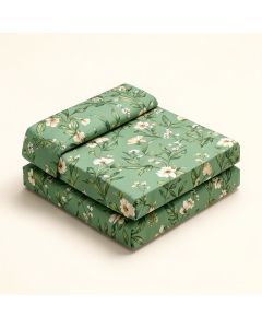 Botanical Floral Leaf 4 Piece Crib Bedding Set (synthetic illustration; no displayed measurements)