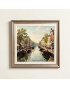 `` Regatta At Argenteuil 1874 '' By Pierre-Auguste Renoir Matted Framed Painting Print (synthetic illustration; no displayed measurements)
