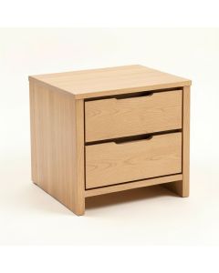 Dessus 2 - Drawer Nightstand In Light Brown (synthetic illustration; no displayed measurements)