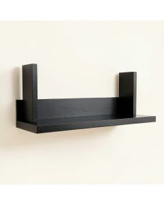 Cove Crossing Wall-Mounted Shelf - Black (synthetic illustration; no displayed measurements)