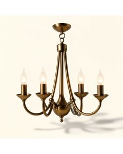 Liebert Candle Style Wagon Wheel Chandelier (synthetic illustration; no displayed measurements)