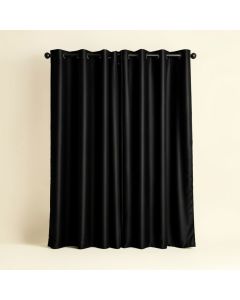 Martamique Tonal Printed Faux Silk Solid Color Blackout Thermal Grommet Curtain Panels (synthetic illustration; no displayed measurements)