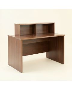 Study Reversible Desk With Hutch (synthetic illustration; no displayed measurements)