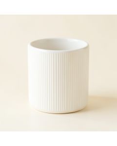 Harbor Canyon Empty Candle Holder - White (synthetic illustration; no displayed measurements)