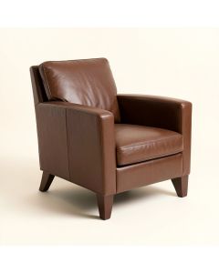 Vicki Upholstered Arm Chair In Brown (synthetic illustration; no displayed measurements)