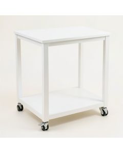 Birch Bend Empty Rolling Workshop Cart - White (synthetic illustration; no displayed measurements)