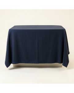 Dune Brook Flat Bed Sheet - Navy (synthetic illustration; no displayed measurements)