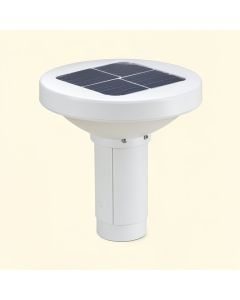 White Solar Powered Pathway Light (synthetic illustration; no displayed measurements)