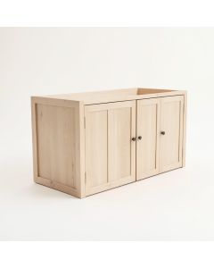 Laurel Falls Empty Furniture-Style Litter Enclosure - Beige (synthetic illustration; no displayed measurements)