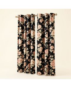 Turion Floral Blackout Thermal Grommet Curtain Panels (synthetic illustration; no displayed measurements)