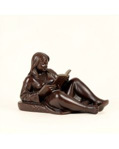 Hillhouse Girl Laying Reading A Book Statue (synthetic illustration; no displayed measurements)