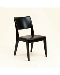 Burchfield Solid Wood Side Chair In Black (synthetic illustration; no displayed measurements)