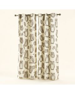 Alegre Owl 2 Panel Curtain Set (synthetic illustration; no displayed measurements)