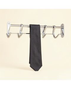 Evelots Tie , Belt , Scarf , Jewelry Rack-Hanger-Closet Organizer-Chrome-14 Hooks (synthetic illustration; no displayed measurements)