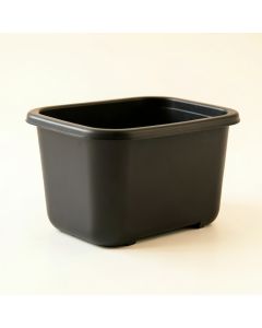 Spruce Arc Empty Railing Planter With Integral Brackets - Black (synthetic illustration; no displayed measurements)