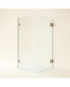 Pirouette Frameless 0.375 '' Clear Glass Shower Door In , 36 '' (synthetic illustration; no displayed measurements)